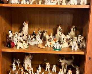 Schnauzer dog figurines