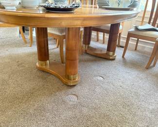 Another view of the base of the dining table