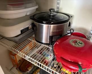 Cuisinart crockpot and El Paso portable grill