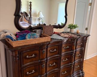 Tall dresser with mirror