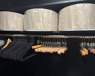 New lamp shades and hangers