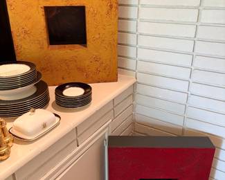 Shadow box - Duo - Red and Ochre