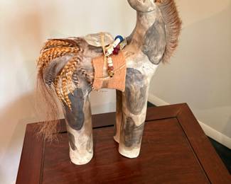 Medicinal horse sculpture