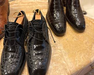 Men’s Valentino and custom made Italian shoes - size 10M   