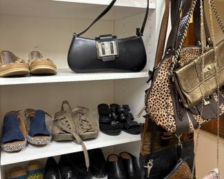 Ferragamo purse, handbags and shoes:  size 6.5 - 7M