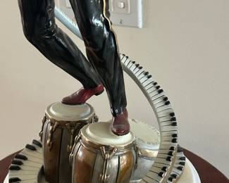 Another view of the detail on the Carlos Santana bronze by Paul Wenger