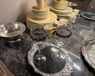 Italian pottery, beaded glasses and more!