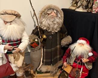 Hand-made Santas