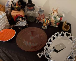 Holiday decor and serving pieces