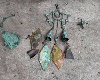 copper bells - windchimes