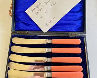 Antique butter knives, England