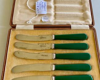 Antique butter knives, England