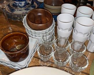 Assorted China & Clear Glassware
