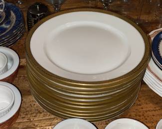 Limoges France Gold Rimmed China Plates