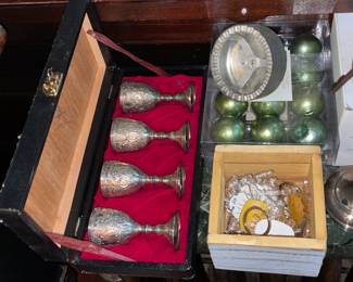 Silver Plated Shot Glass Set