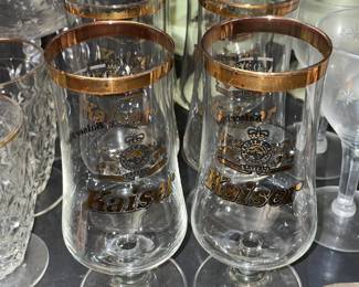 Gold Trimmed Barware