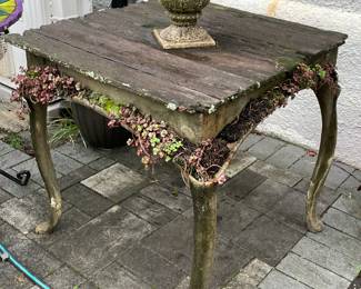 Concrete Table W/ "Living Edge"