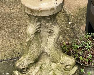 Concrete Bird Bath Stand