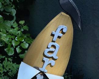 Wooden Corn Cob "Farm" Sign