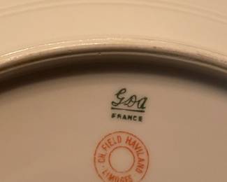 Limoges France Gold Rimmed China Plates