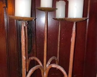 Cast Iron Floor Candelabra