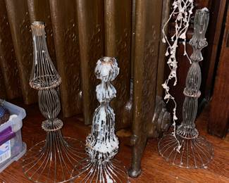 Wire Candlestick Holders