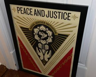 GENUINE Hand Signed Artwork By Shepard Fairey (American Contemporary Artist, Activist And Founder Of OBEY Clothing)