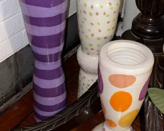 Handpainted Pottery Vases