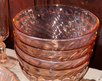 Pink Depression Glassware