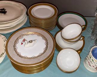 China Plates & Matching Teacups