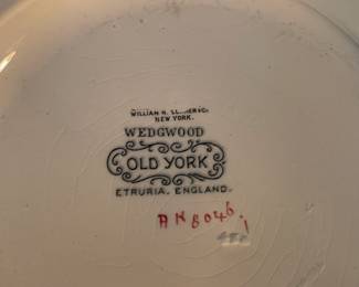 Wedgwood "Old York" China Plates