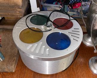 Vintage Evergleam Rotating Color Wheel Tree Stand