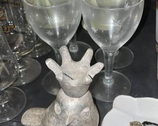 Bird W/ Crown Figurine