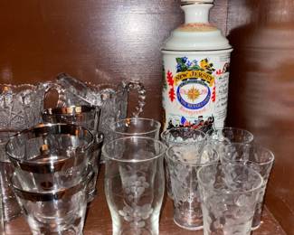 Assorted Clear Glassware