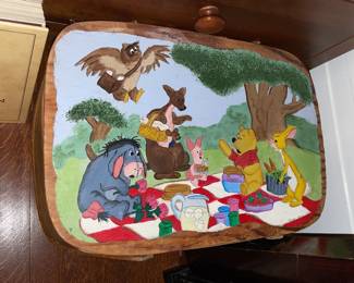 Hand Painted Winnie The Pooh Basket