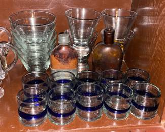 Assorted Clear Glassware