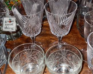 Assorted Clear Glasses