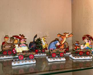 Danbury Mint Winnie The Pooh Train Set