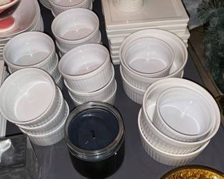 Assorted White China Rammekins