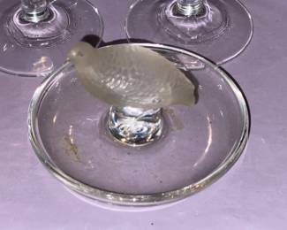 Lalique Bird Ashtray Dish