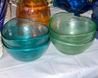 Art Glass Ice Cream Bowls