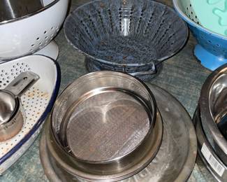 Speckled Blue Colander