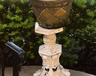 Outdoor Garden Planter & Pedestal (2 Available)
