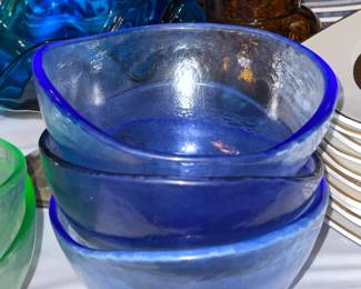 Art Glass Ice Cream Bowls