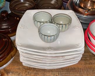 White China Plates