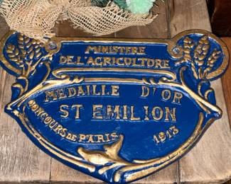 Cast Iron Garden Wall Plaque