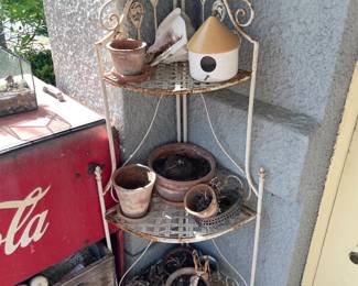 Plant Stand W/ Pots