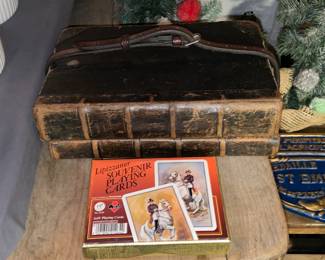 Antique Leather Strapped Books