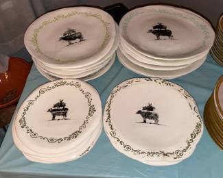 Handmade Pottery Farm Animal Plates