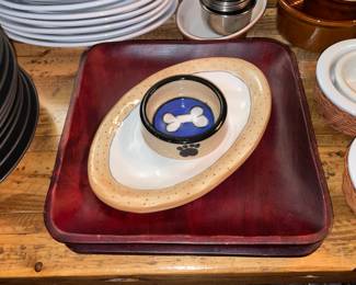 Square Wooden Plates